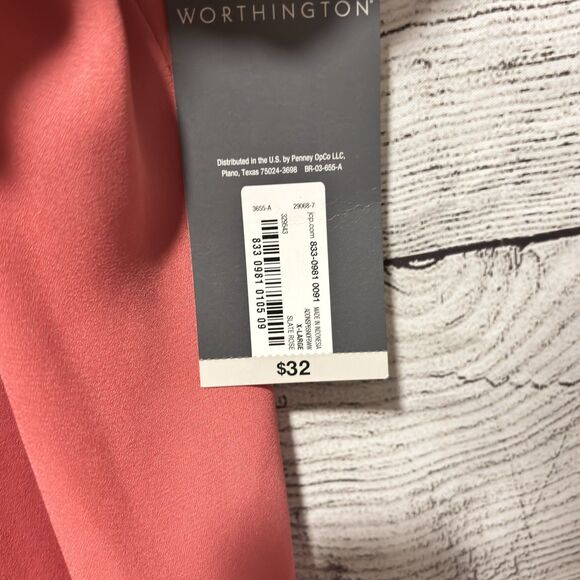 Washing women sleeveless slate rose collared button up blouse size XL outdoors - Picture 4 of 8